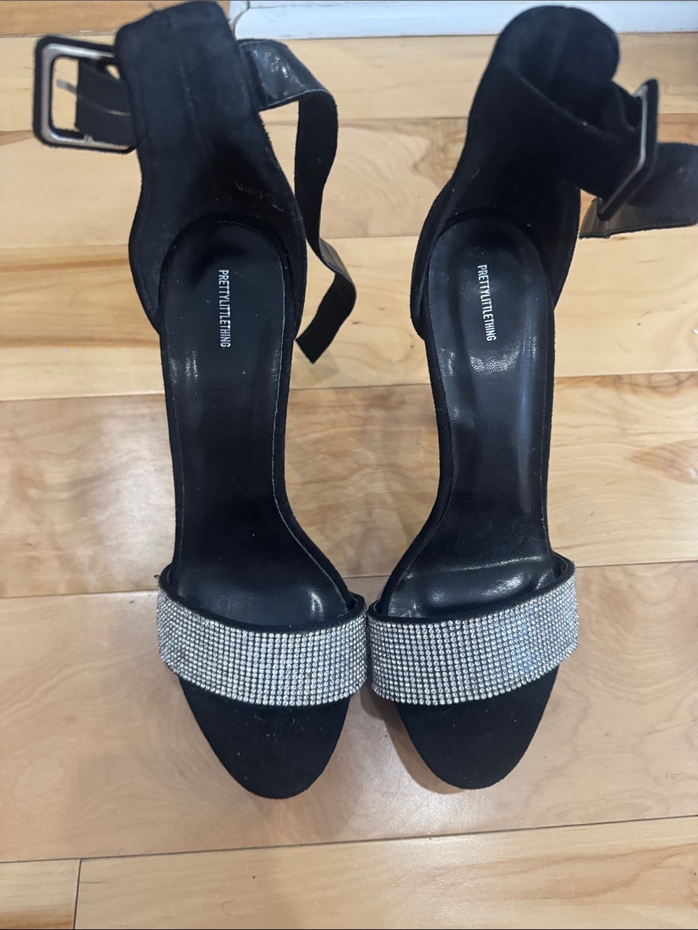 Pretty Little Thing Diamante Heels